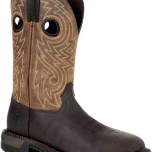 Rocky Original Ride FLX – Botas Western con punta de acero, color marrón oscuro y bronceado, 10 de ancho de EE. UU, marrón oscuro y bronceado Rocky Original Ride FLX – Botas Western con punta de acero, color marrón oscuro y bronceado, 10 de ancho de EE. UU, marrón oscuro y bronceado