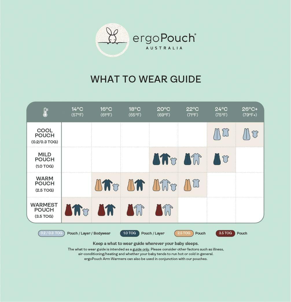 ergoPouch Saco de dormir de manga larga Jersey, Sauce