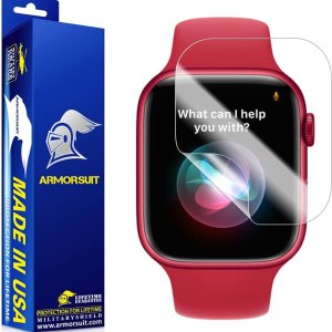 ArmorSuit MilitaryShield HD – Paquete de 8 protectores de pantalla para Apple Watch 7 de 1.614 pulgadas (1.614 in), fabricado en Estados Unidos ArmorSuit MilitaryShield HD – Paquete de 8 protectores de pantalla para Apple Watch 7 de 1.614 pulgadas (1.614 in), fabricado en Estados Unidos