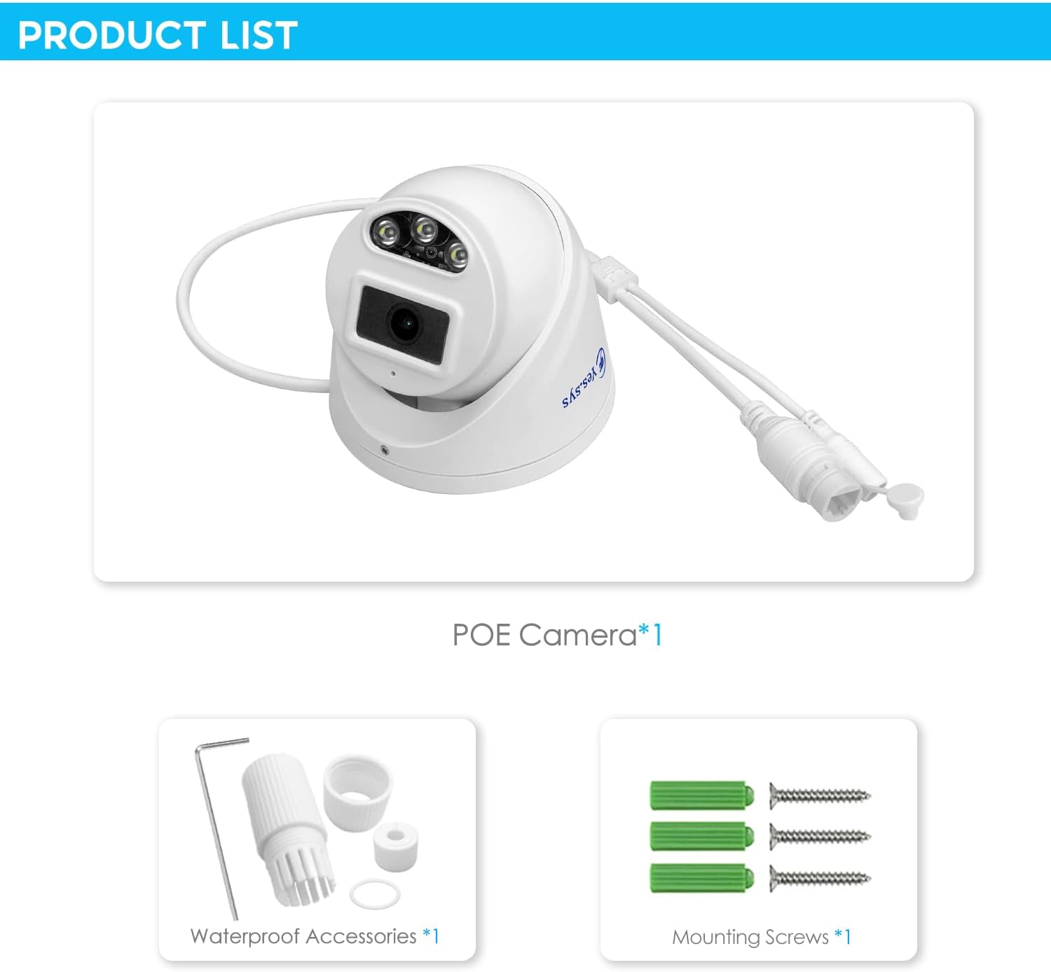 Hikvision compatible con 8MP 0.110 in gran angular 3840×2160 IP PoE Dome Turret 4K cámara de seguridad con micrófonoaudio, IP67 al aire libre