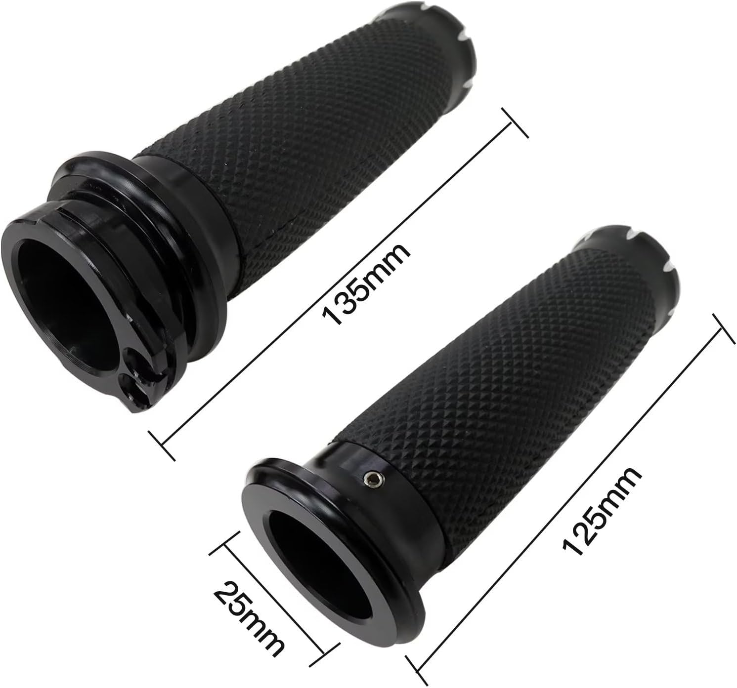 1 par de empuñaduras de motocicleta de 1 pulgada para Suzuki Intruder 1400 VS1400GLP 1998-2004
