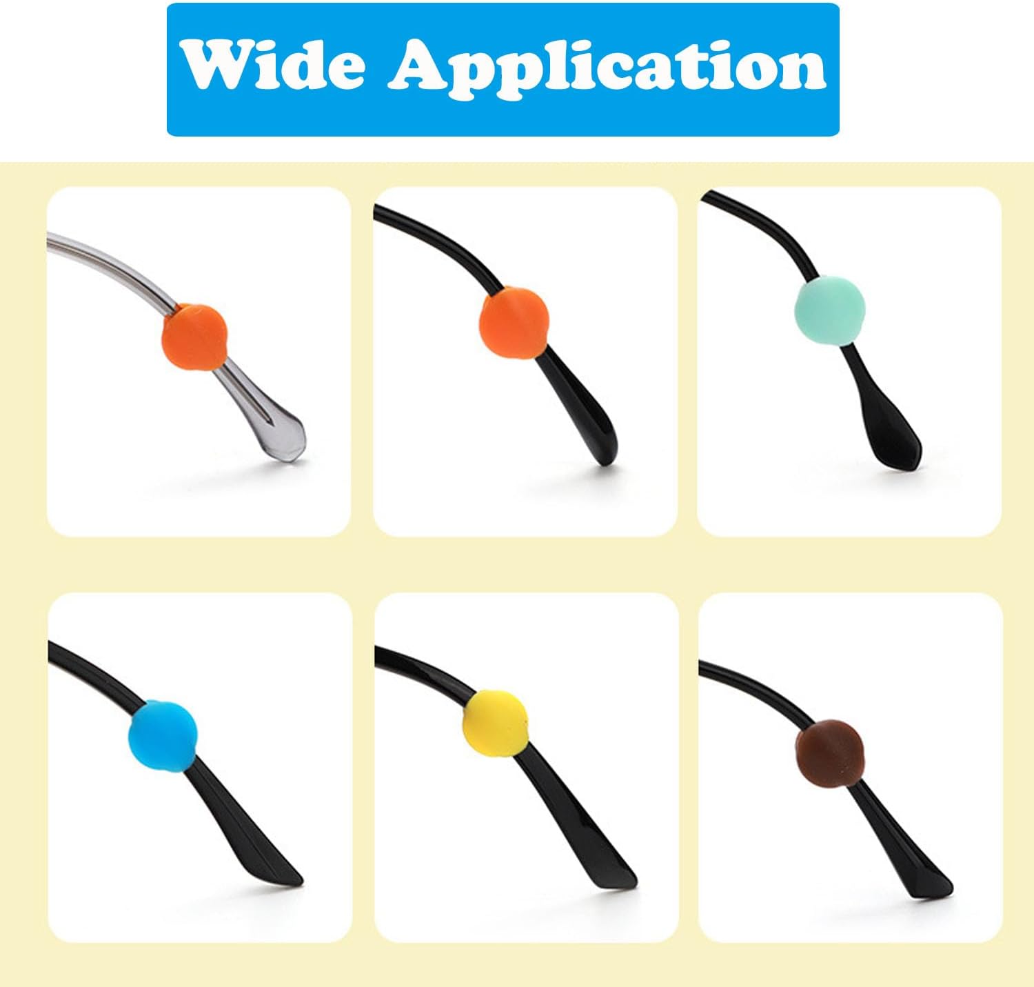 Agarres para las orejas, retenedor de silicona antideslizante para puntas, retenedor de lentes cómodos para lentes de sol de anteojos de lectura (10