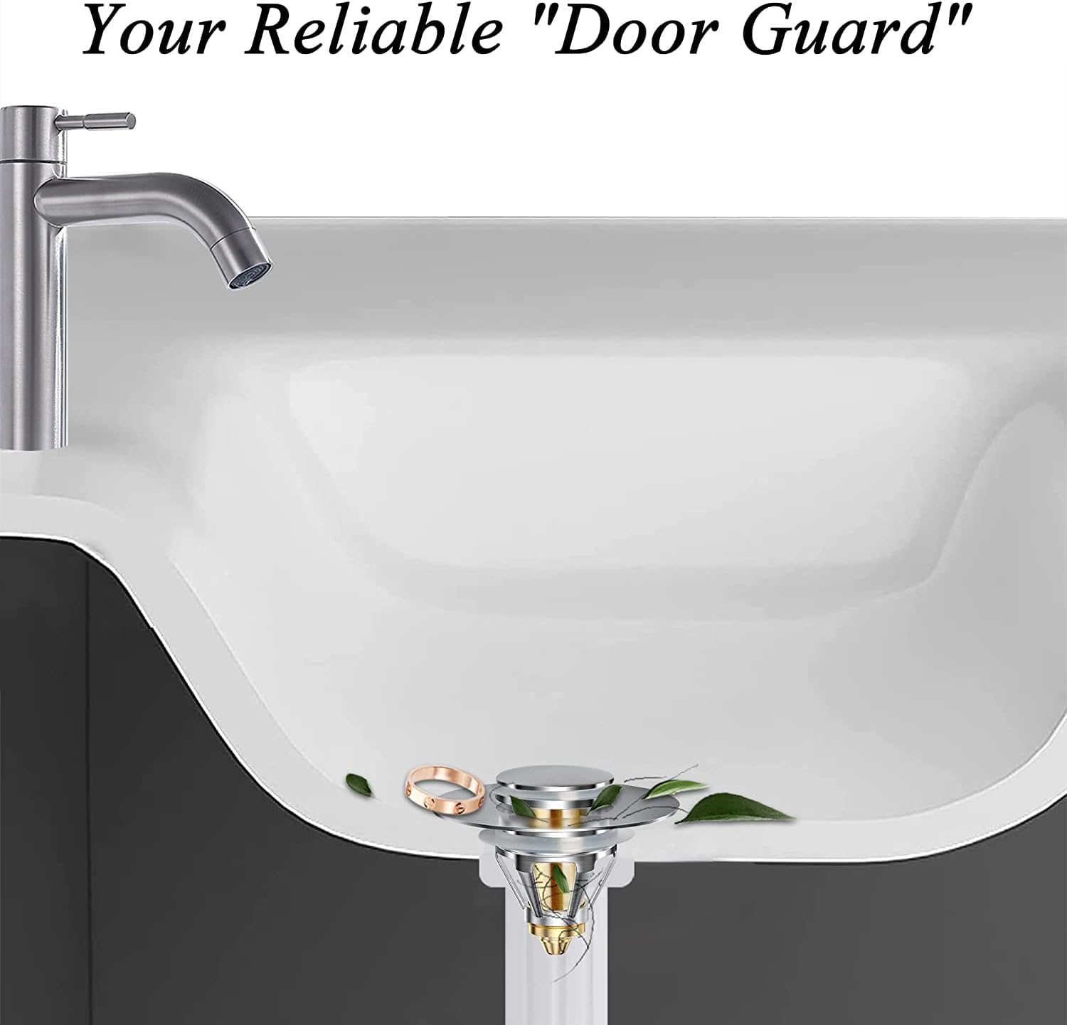 Tapón universal para fregadero de baño mejorado 2.0, tapón de drenaje para orificios de drenaje de 1.06 a 1.80 pulgadas, filtro de drenaje de