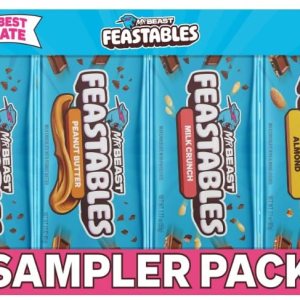 Beast Bar – Paquete de muestras de chocolate con leche, mantequilla de maní, crujiente de leche y barras de bestia de almendras 4 unidades Barras de Beast Bar – Paquete de muestras de chocolate con leche, mantequilla de maní, crujiente de leche y barras de bestia de almendras 4 unidades Barras de