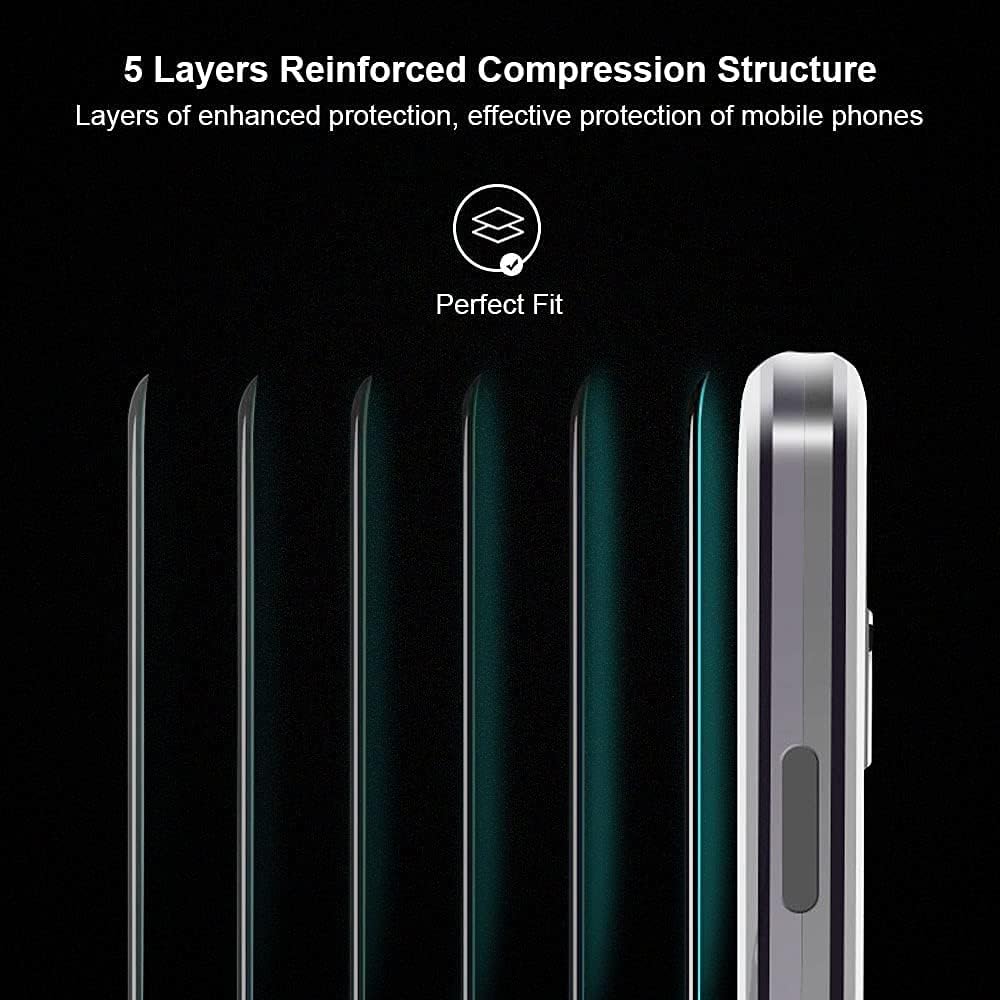 QUIETIP Funda compatible con Samsung Galaxy S20 FE, funda magnética de metal transparente de cristal, marco de metal delgado, vidrio templado de