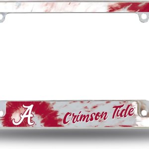 Rico Industries Marco cromado de la NCAA de 12 x 6 pulgadas, marco cromado para placa de automóvil, camión, SUV Rico Industries Marco cromado de la NCAA de 12 x 6 pulgadas, marco cromado para placa de automóvil, camión, SUV