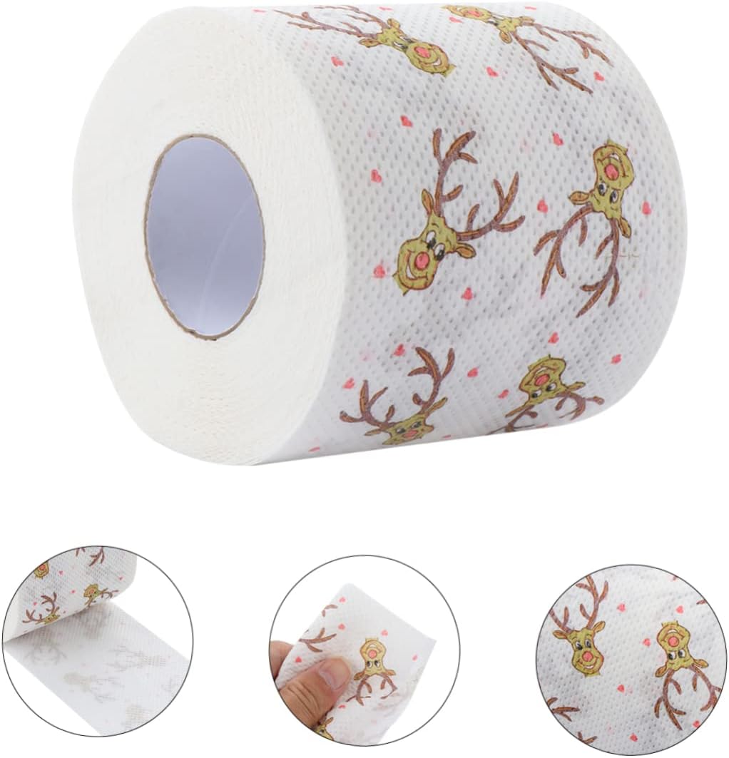 GLEAVI Papel de seda de color de moda de pulpa de madera de Navidad 2 rollos de papel de seda de color de moda de Navidad