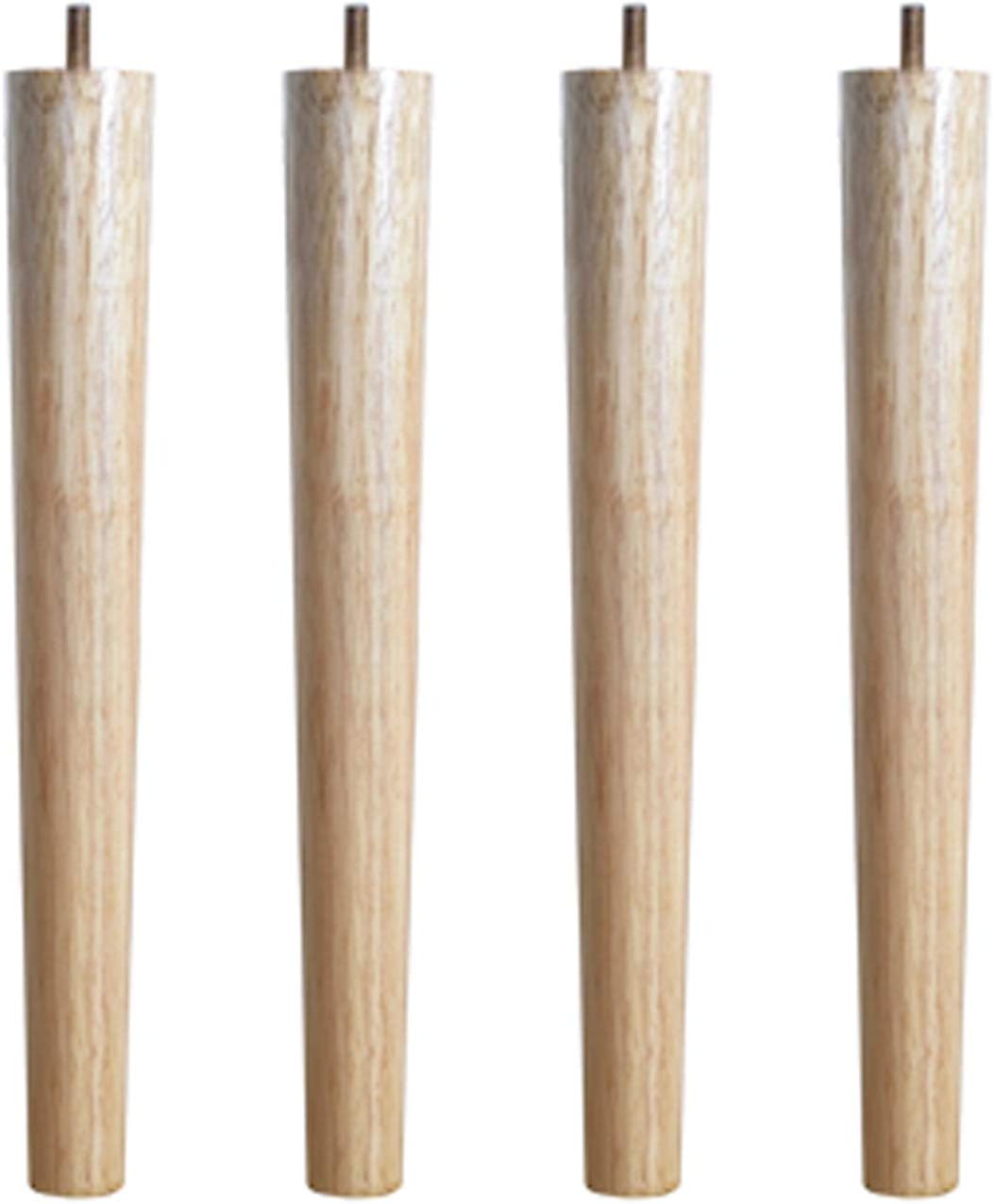 Patas cónicas de madera maciza, patas de mesa de centro con rosca M8, patas de mesa de café, patas de sofá de bricolaje, patas de soporte de