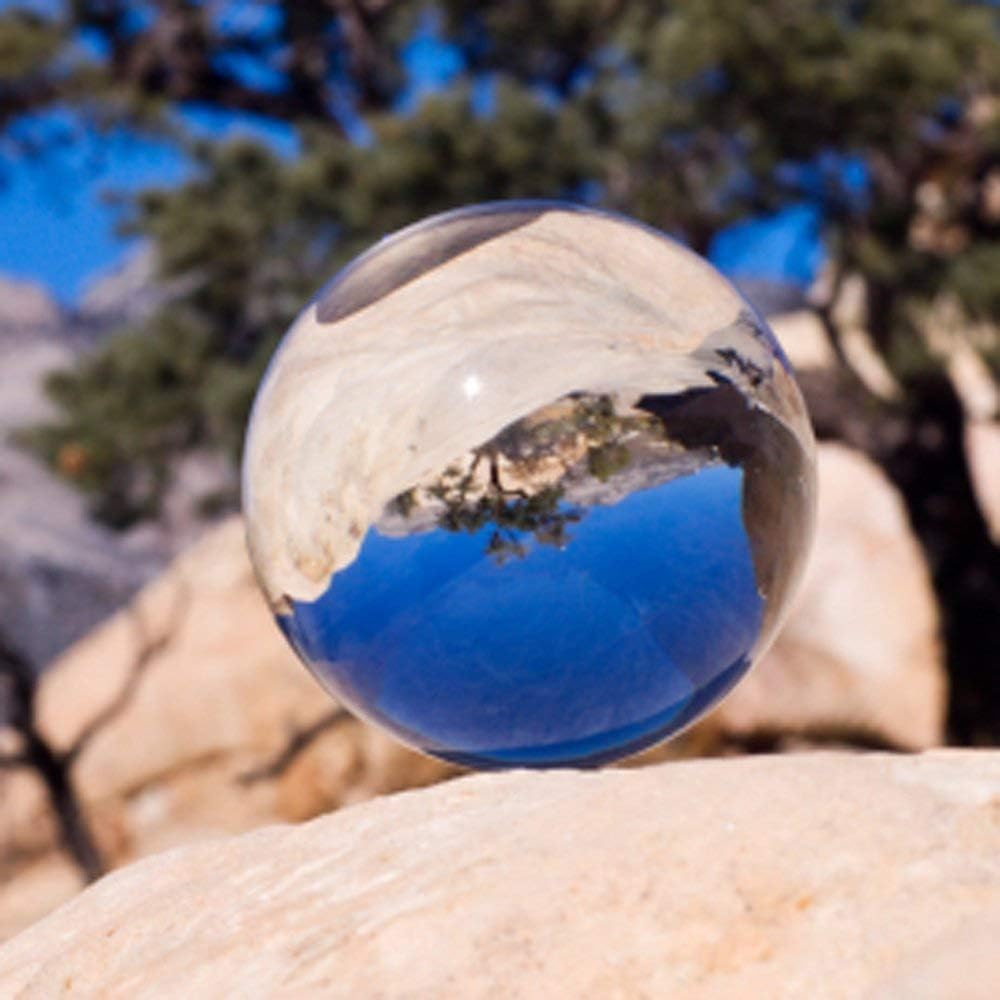 Amlong Crystal Bola de cristal transparente de 2 pulgadas (1.969 in) solamente, sin soporte