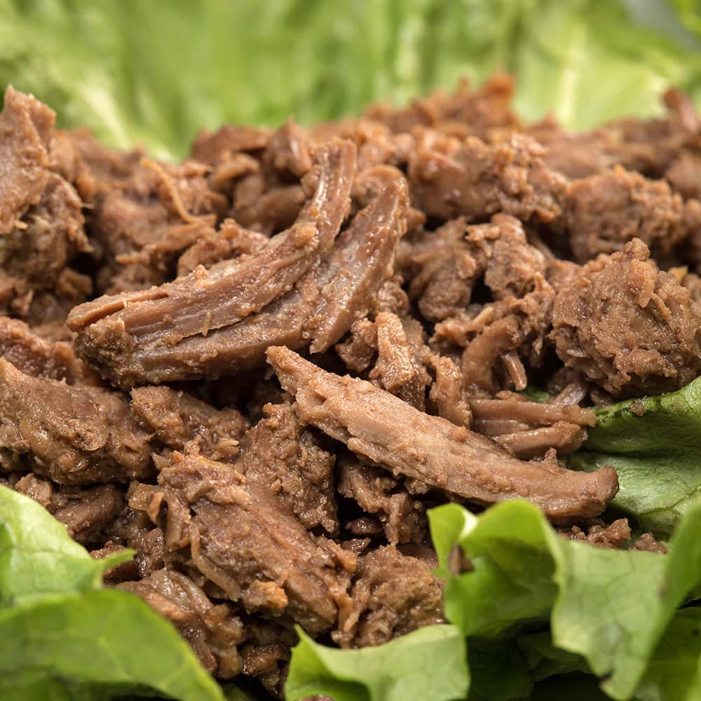 Lehman’s Carne de res molida enlatada lista para comer, totalmente natural, hecha en Estados Unidos, 14.5 onzas, caja de 24