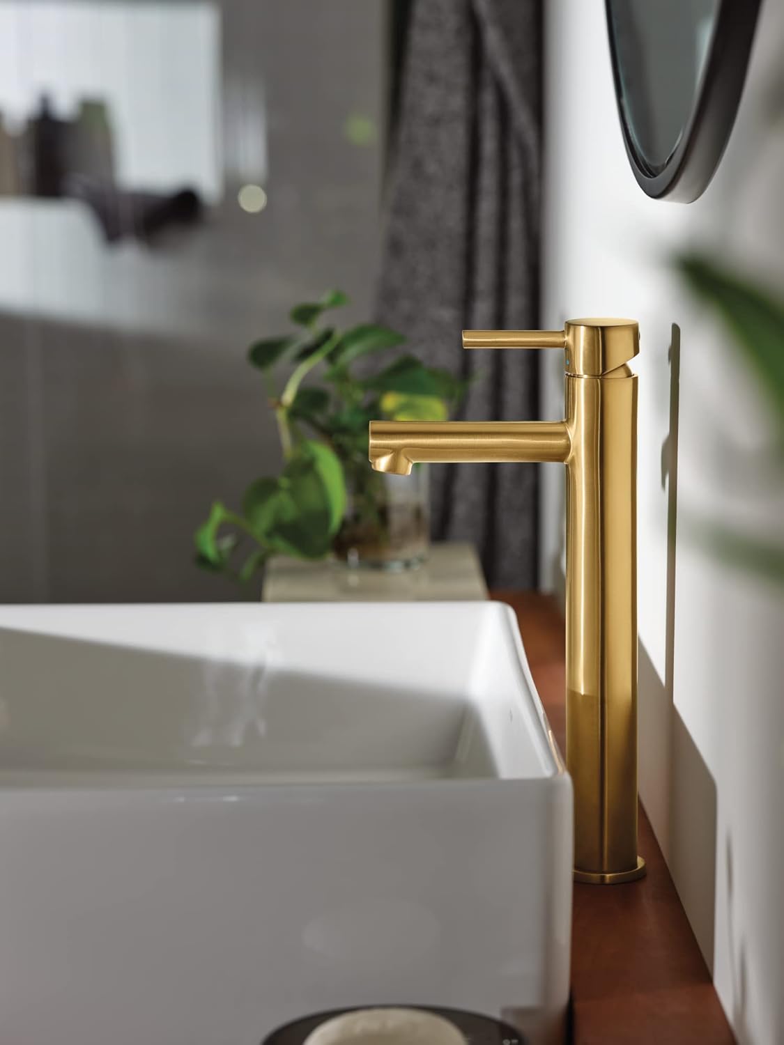 Moen BGCW10RV1618 – Fregadero de porcelana vítrea blanca para baño, fregadero rectangular de 18 x 15.75 x 6 pulgadas con un cuenco de cerámica de