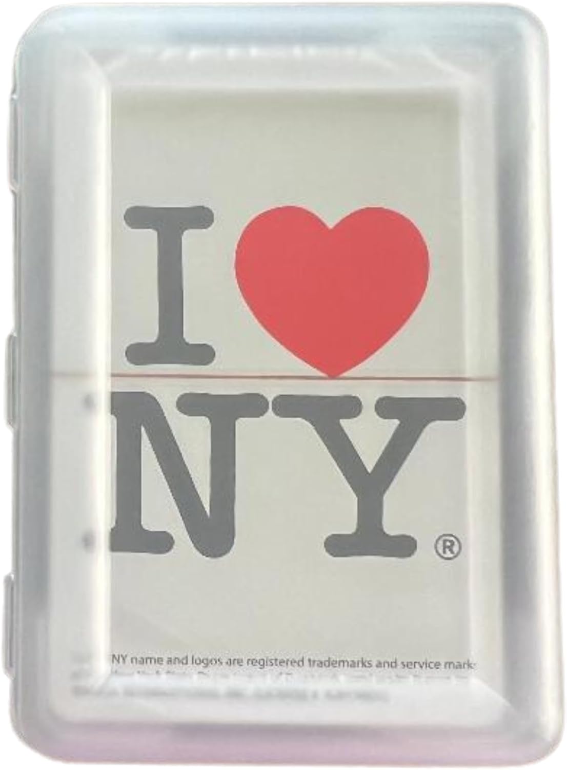 Lunch Money I Love (Heart) New York NY – Baraja de cartas estándar de póquer, viene en una funda rígida coleccionable (blanco I Love New York)