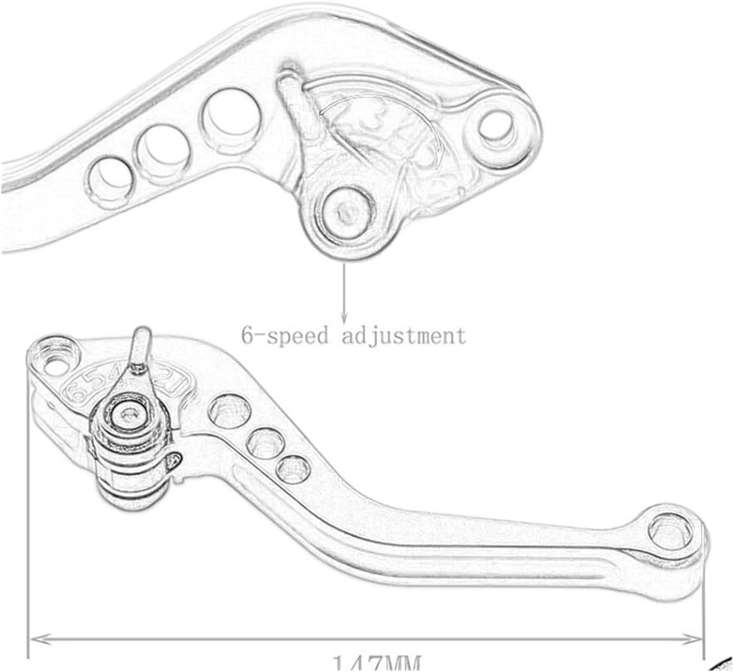 Frenos de tambor para motocicleta, manillas de embrague de freno corto para Yamaha MT07 MT09 2013-2022 MT-07Tracer MT-09 SP Palancas de depósito