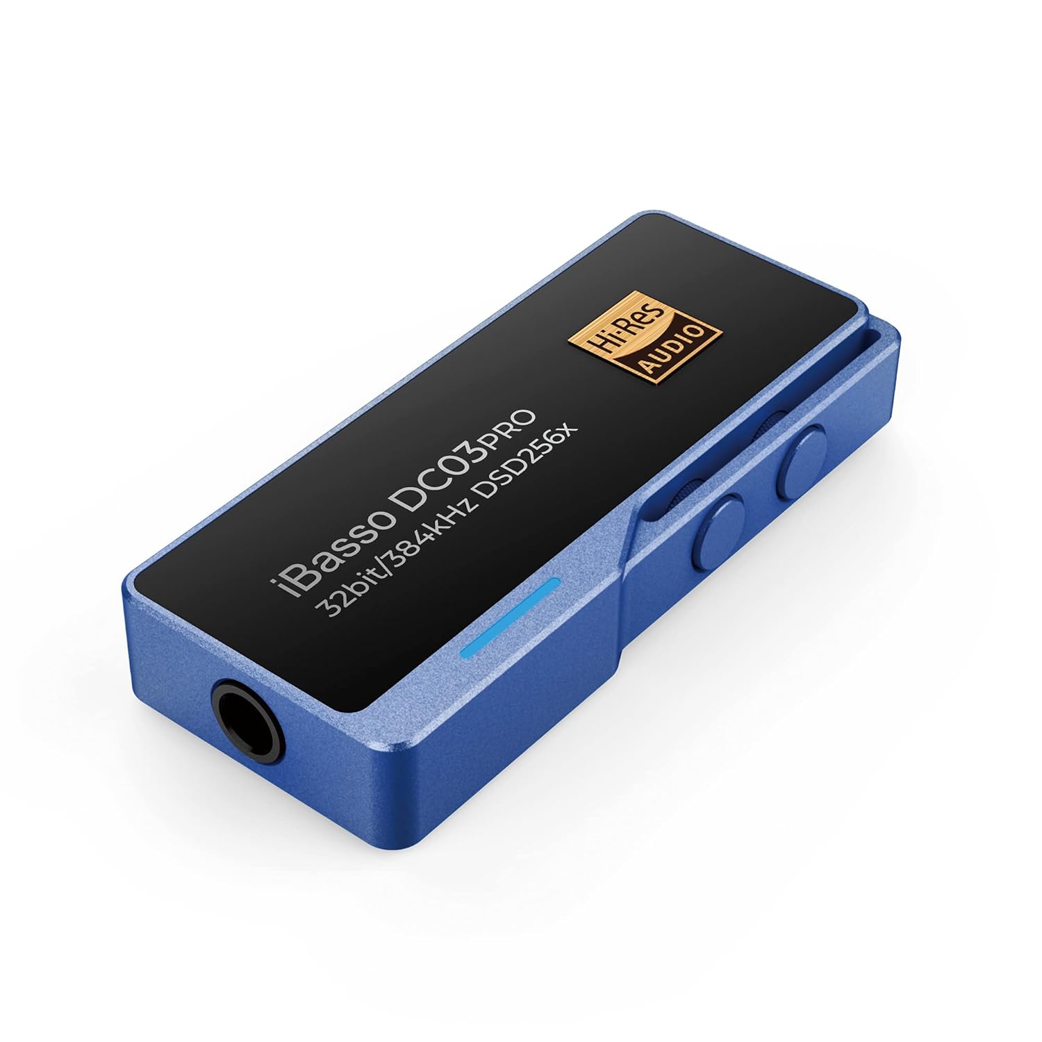 iBasso DC03Pro Dongle USB portátil DAC y amplificador de auriculares con soporte MQA (azul)
