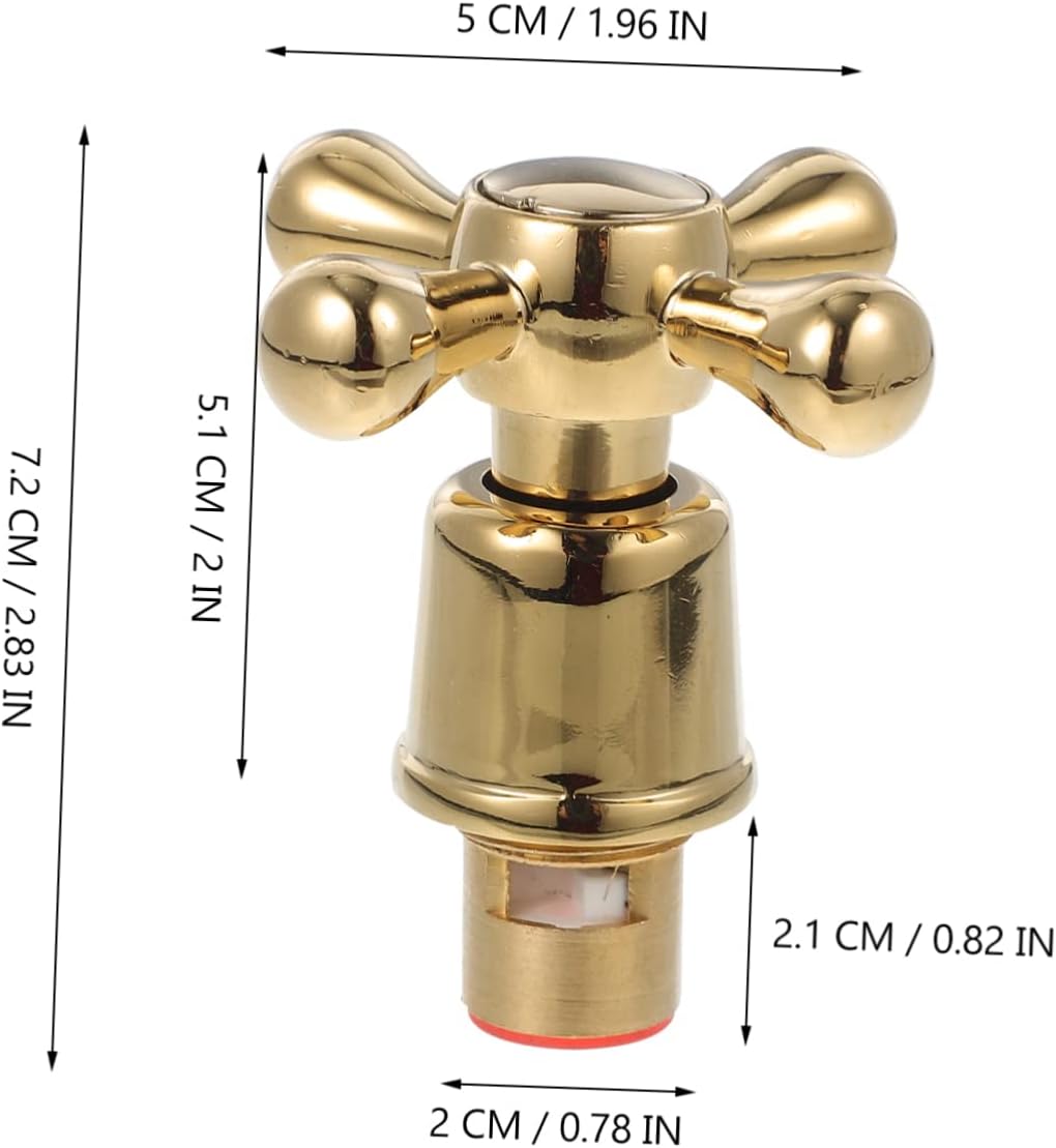 OSALADI 4 unids grifo perilla grifo grifo ducha grifo mango brazo cruz grifo manija oro perillas fregadero grifo fregadero accesorios grifo agua