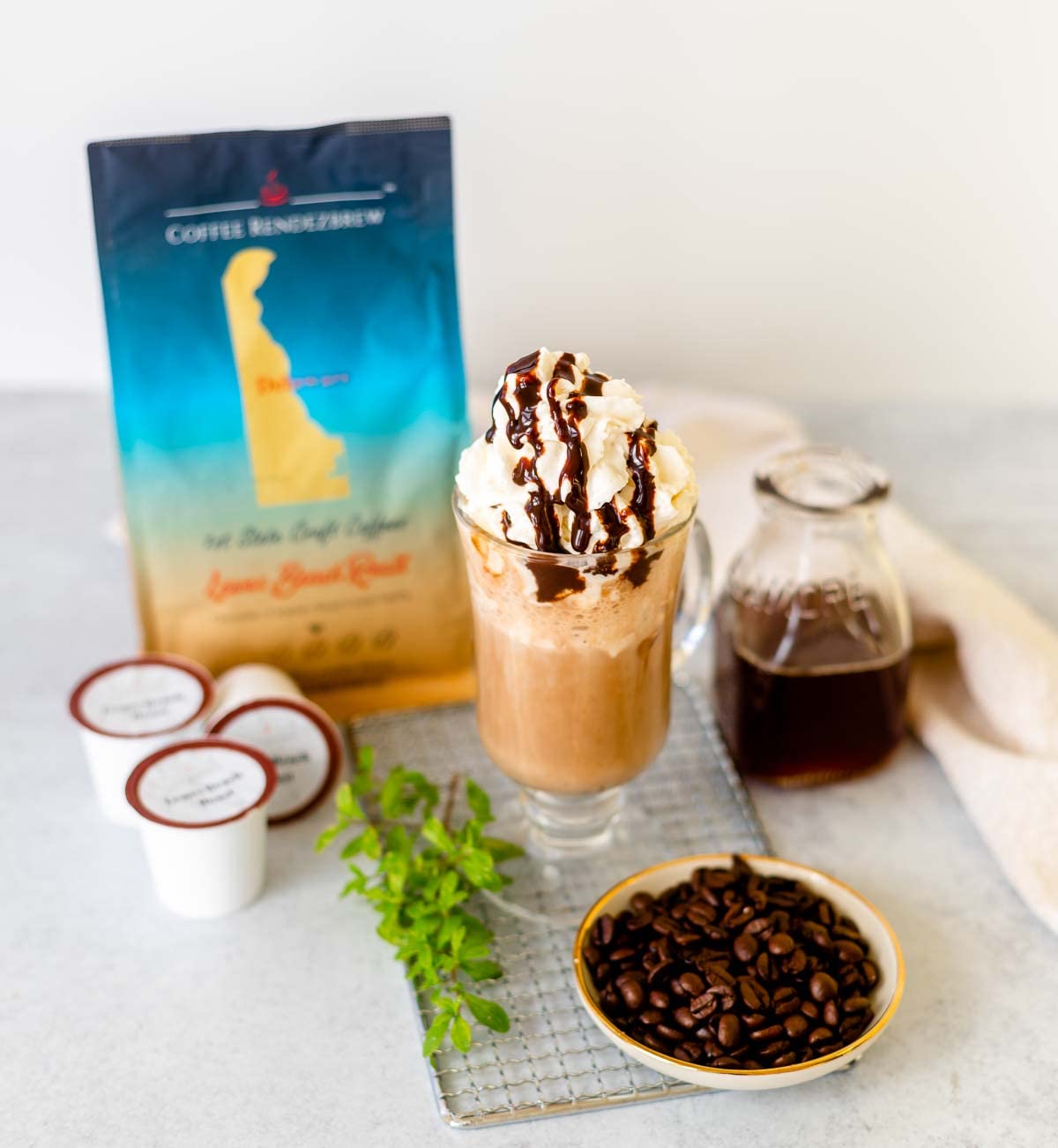 Coffee Rendezbrew 1st State Craft Coffee – Lewes Beach, café gourmet 100% arábica, tostado medio, molido, bolsa de 12 onzas