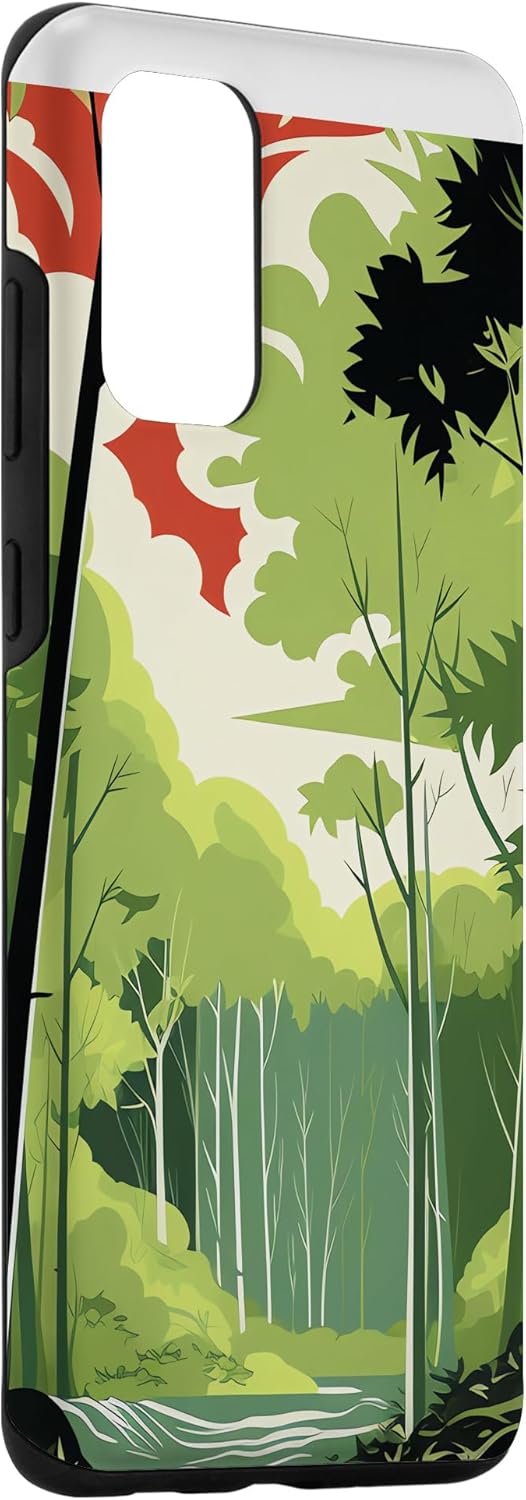 Galaxy S20+ Bamboo Radiance Awakens Vibrant Brilliance Serene Greenery Case