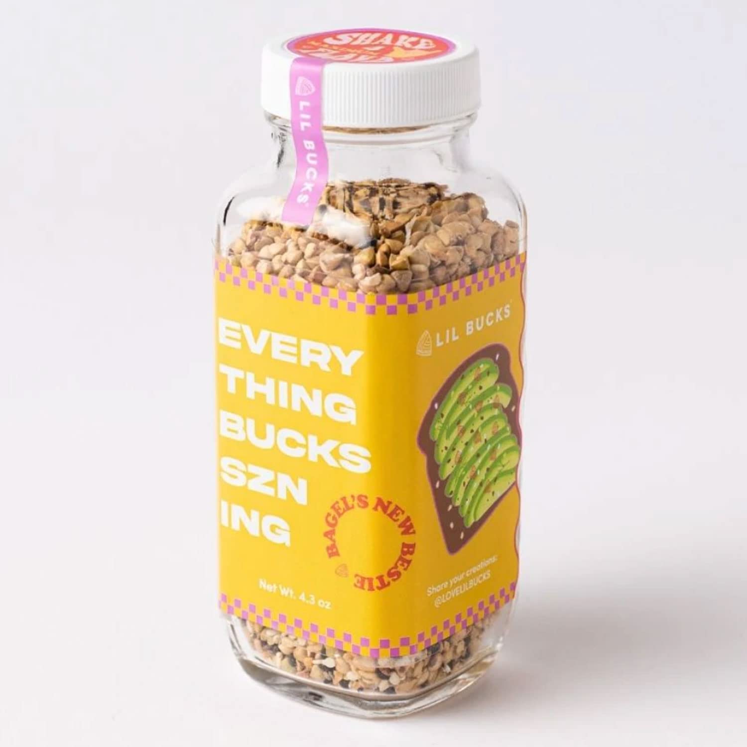 Lil Bucks Condimento de superalimentos todo menos el bagel, condimento crujiente para todo, condimento sin gluten