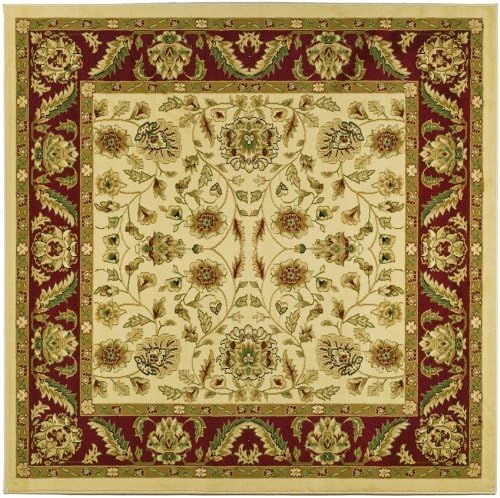 SAFAVIEH Lyndhurst Collection LNH215A – Alfombra cuadrada de 8 pies, diseño tradicional oriental que no desprende pelusa, para sala de estar,