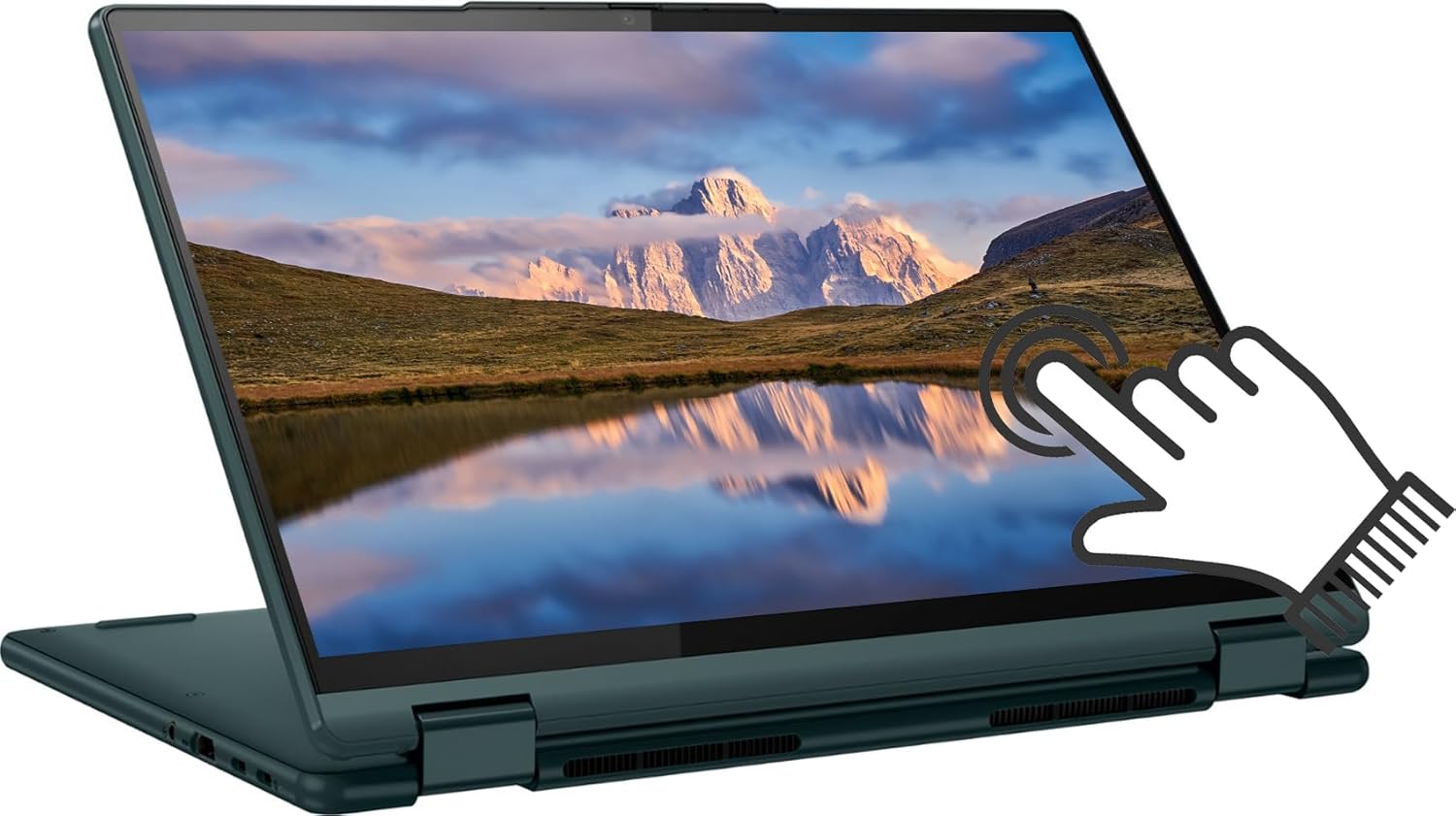Lenovo Laptop Yoga 6 2 en 1, pantalla táctil WUXGA de 13.3 pulgadas, AMD Ryzen 5 7530U de 6 núcleos, 8 GB de RAM, 512 GB NVMe SSD, teclado