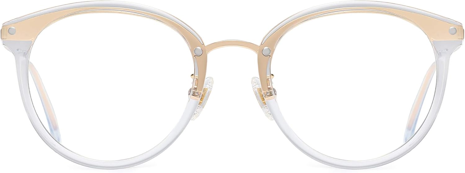SOJOS Retro redondo TR90 luz azul gafas de lectura mujeres hombres lectores computadora gafas marco SJ9001