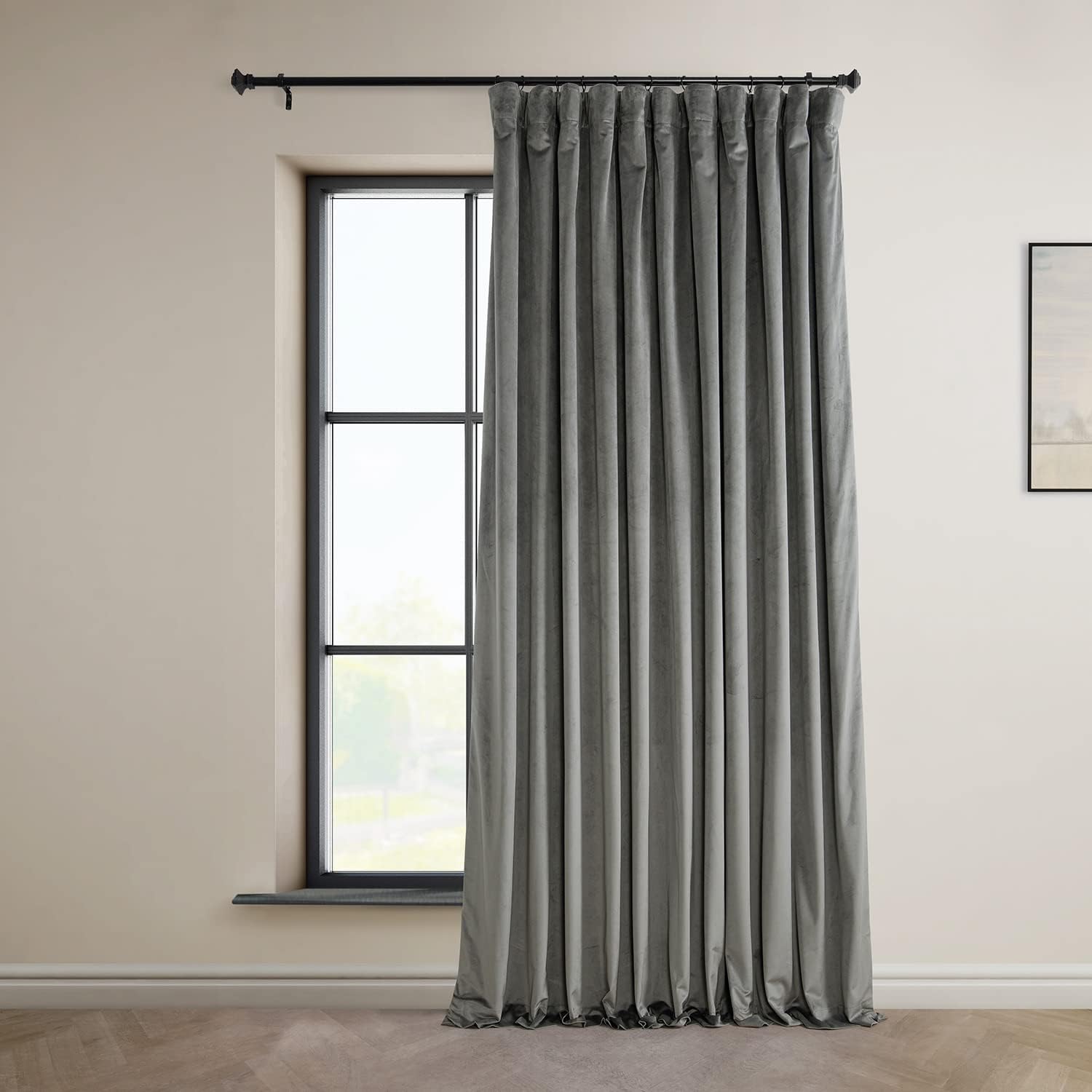 HPD Half Price Drapes VPYC-SBO161213-96-DW, cortina opaca extra ancha con aislamiento térmico para ventana, 100 x 96 pulgadas, para dormitorio y