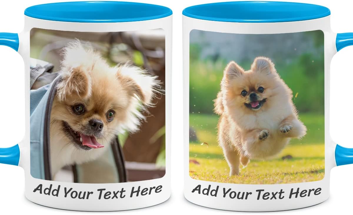 Tazas de café personalizadas con foto personalizada, taza de cerámica de 11 onzas, taza personalizada con fotos, texto, imágenes, haz tu propia