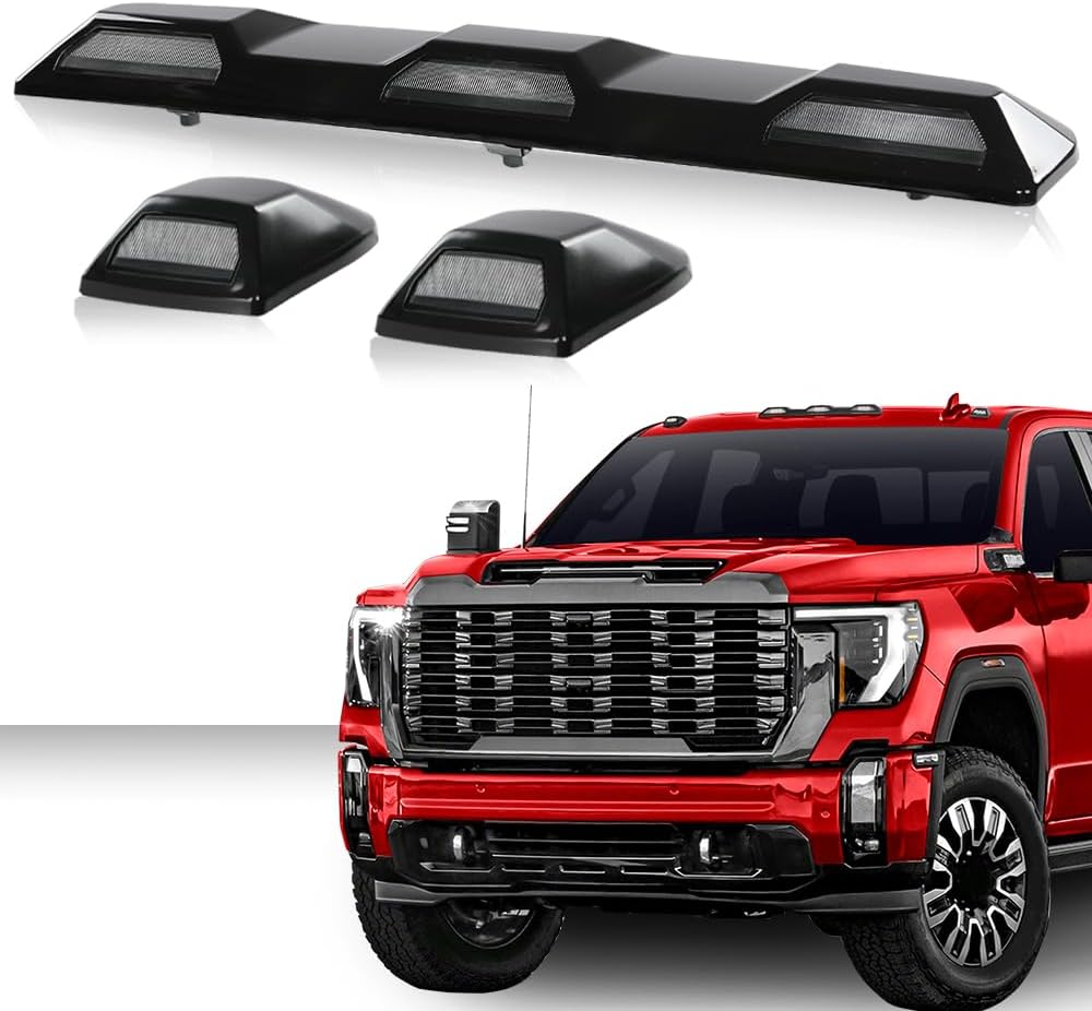 Kit de lámpara de separación de techo ámbar OEM GM compatible con Chevy Silverado GMC Sierra 2500HD 3500HD modelos 2020-2023