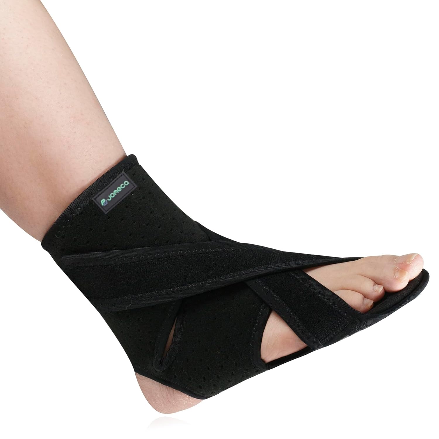 JOMECA Soporte de pie mejorado para caminar con zapatos, placas de soporte dobles para el antepié, ajustable, suave, caída del pie, TBI, ALS, MS,