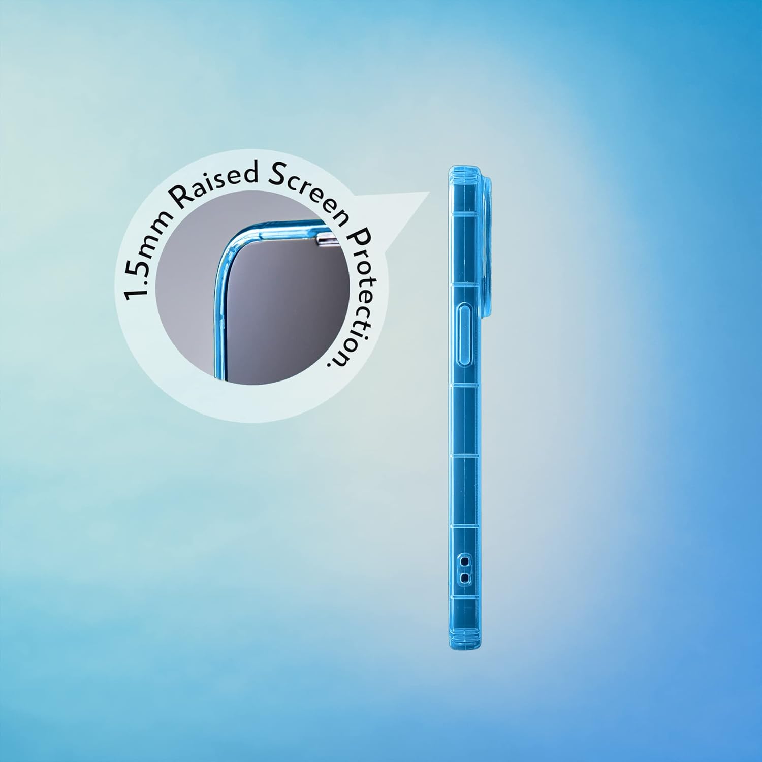 SteepLab Funda con resaltador de neón para iPhone 14 Pro (2022, pantalla de 6.1 pulgadas), funda Grippy Jelly con bolsillos protectores de aire
