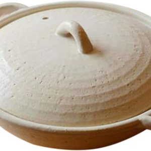 Olla japonesa Donabe Cocer Cocer, para 2-3 personas, 1500cc, color blanco Olla japonesa Donabe Cocer Cocer, para 2-3 personas, 1500cc, color blanco