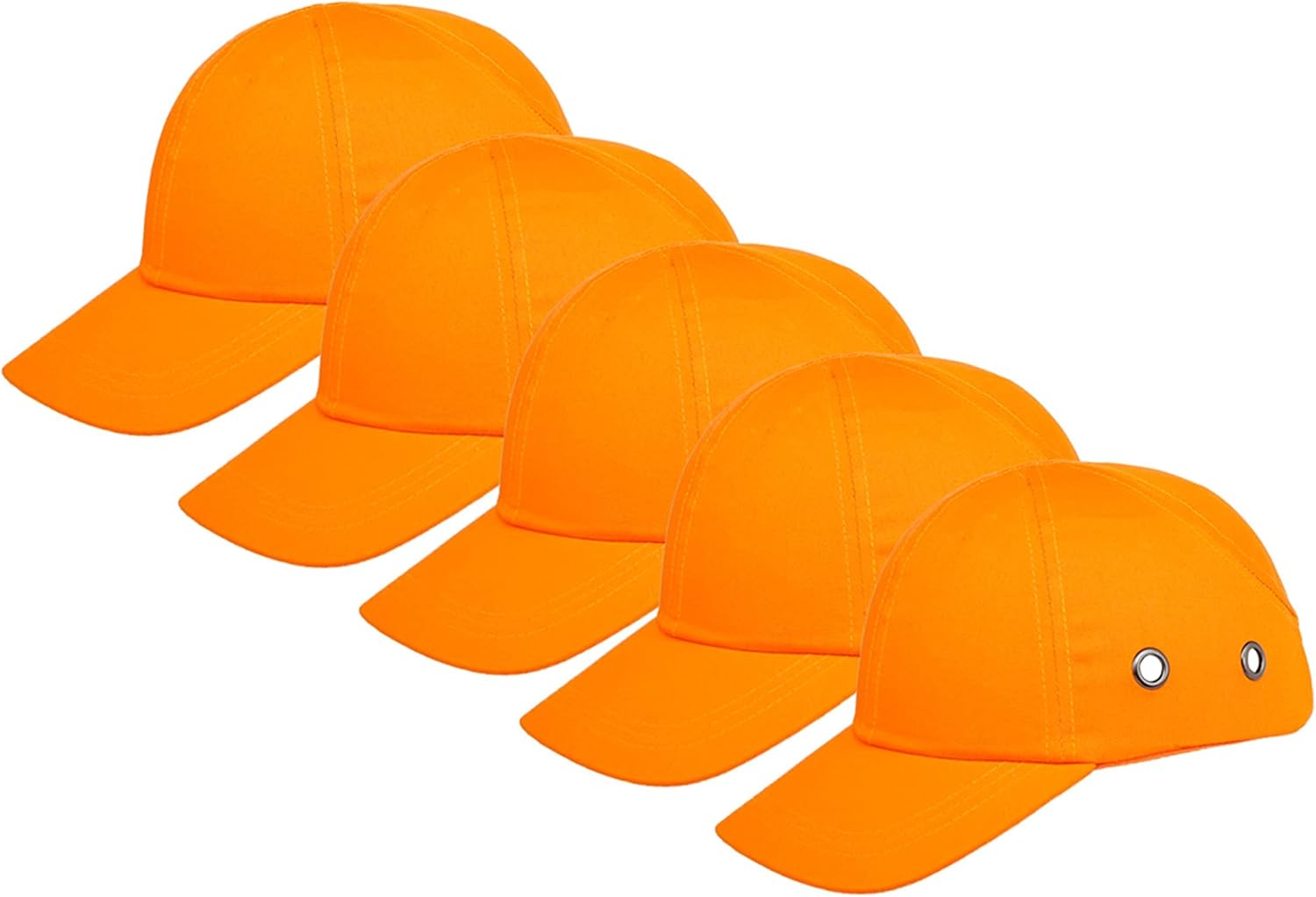 Zojo Gorra de béisbol con casco duro, 5 piezas, reflectante, transpirable, ligera, gorra de seguridad para hombres y mujeres