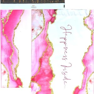 Sobres de polietileno de 14.5 x 19 pulgadas (resistentes al desgarro, impermeables), diseño floral, autosellantes, grandes, para envíos de ropa, Sobres de polietileno de 14.5 x 19 pulgadas (resistentes al desgarro, impermeables), diseño floral, autosellantes, grandes, para envíos de ropa,