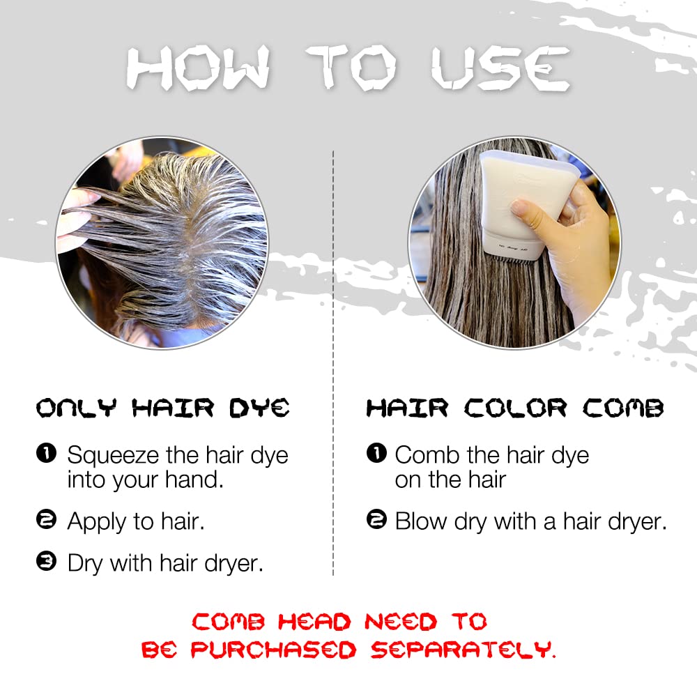 Tinte temporal para el cabello para niños, tinte gris de Comblor para el cabello, cera de color gris lavable para niñas, niños, adolescentes y