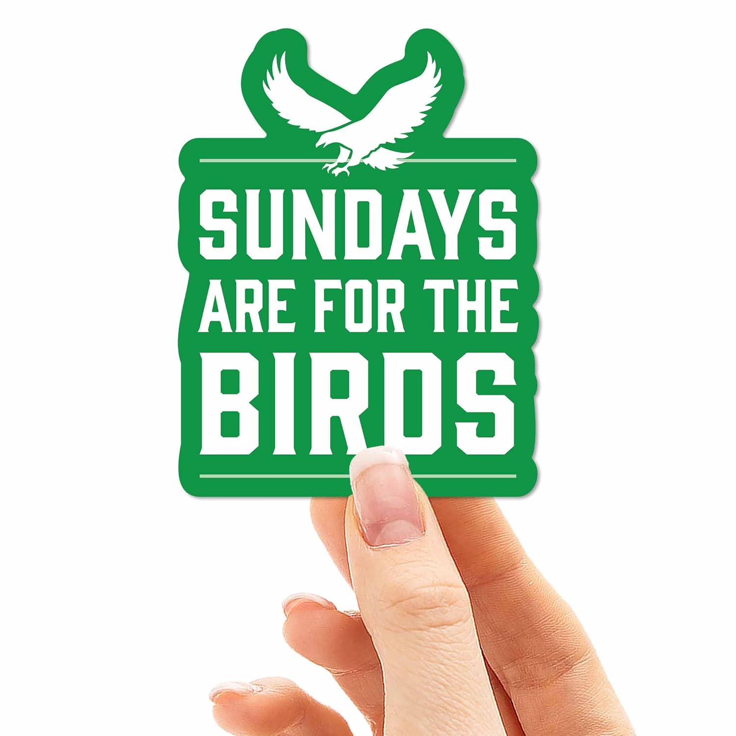 Sundays are for the Birds Philadelphia Sticker for Hydroflask Water Bottle, Philly Football Laptop Decals