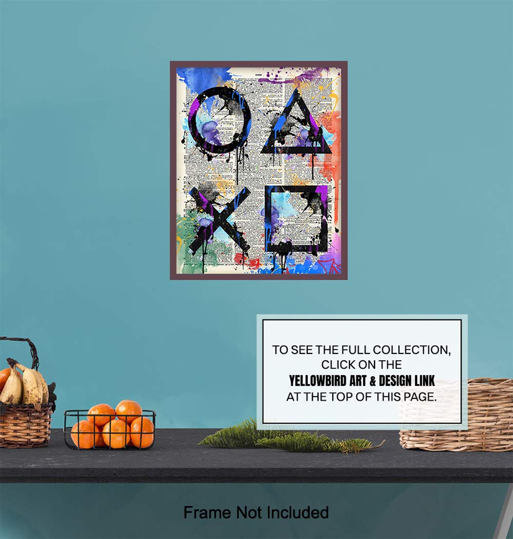 Gaming Room Decor – Game Room Decor – Video Game Decorations -Gamer Gifts for Men, Teens, Kids – Remote Control Wall Decor for Family Room, Den,