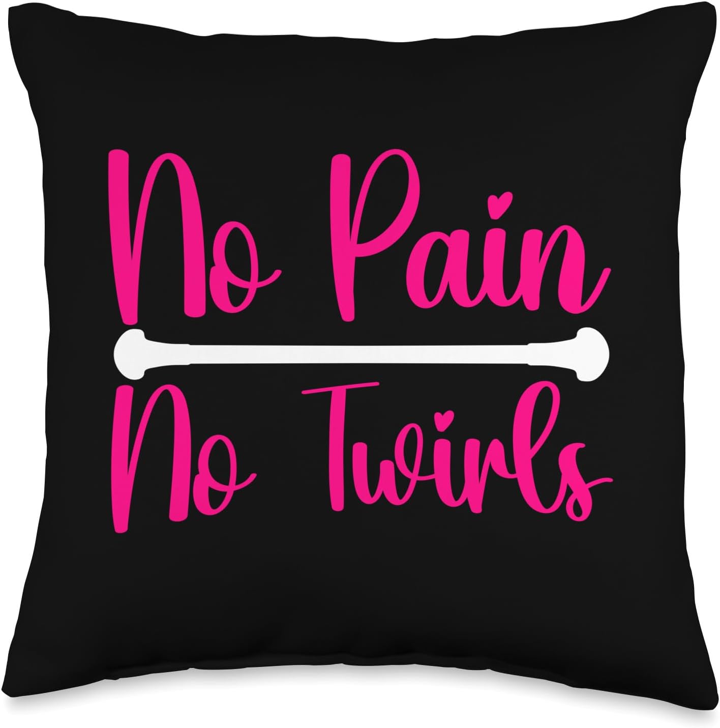 Twirling Outfit Majorette Baton Twirler Throw Pillow, 16×16, Multicolor