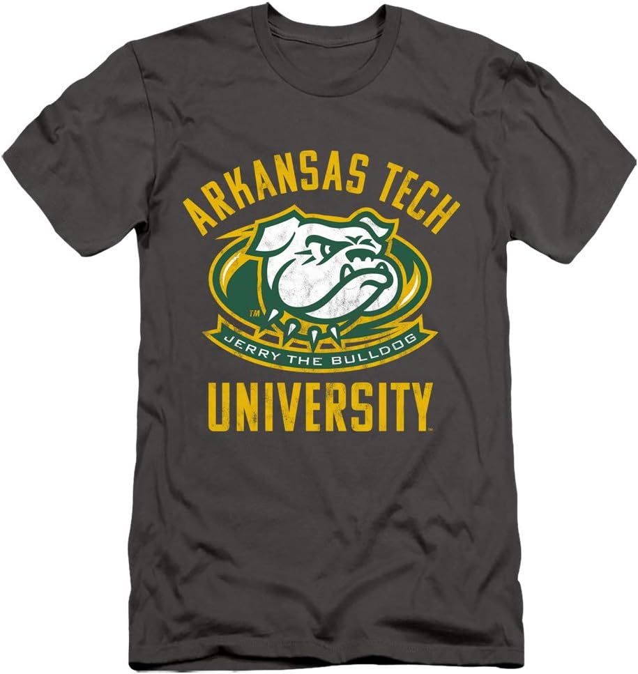 Arkansas Tech University Official Jerry The Bulldog Slim Fit Unisex Adult T Shirt