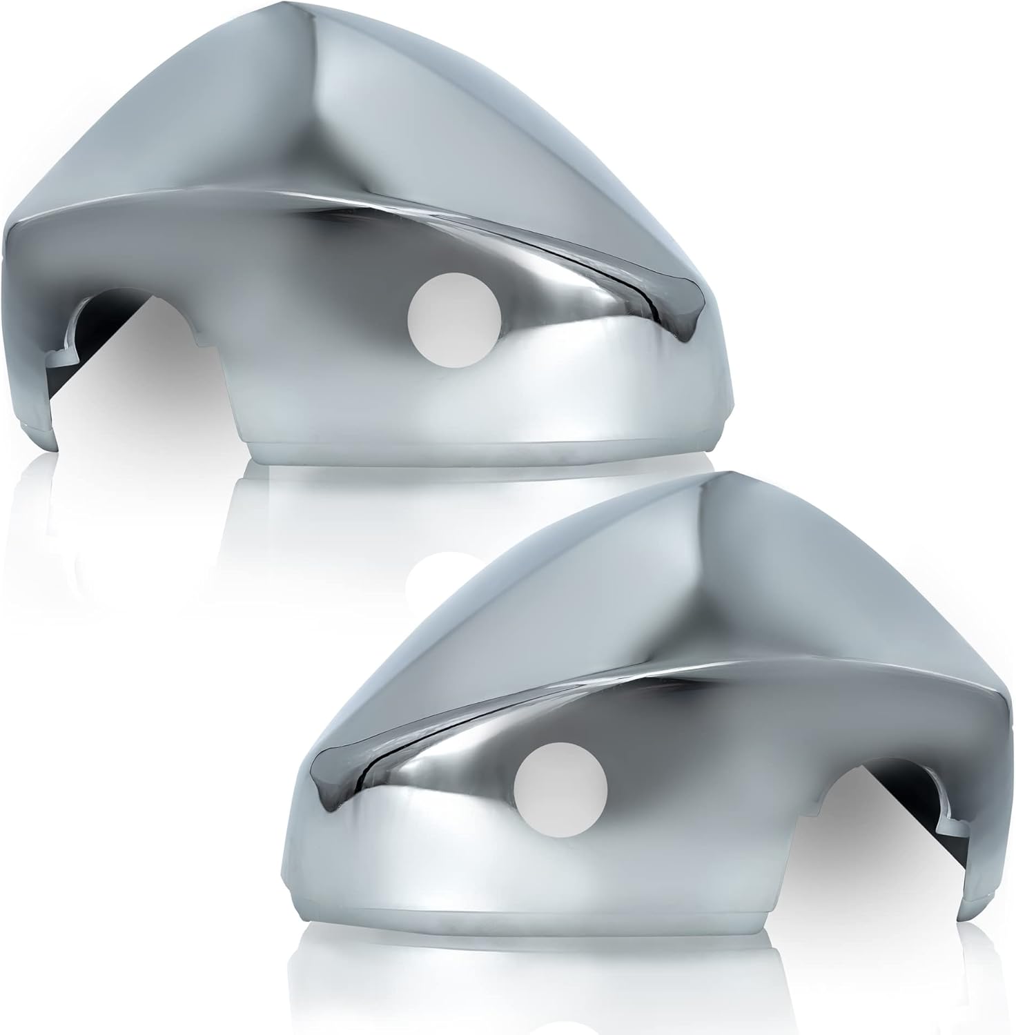 TORQUE Juego de fundas cromadas para espejo de puerta, repuesto para Volvo VNL 2004-2018, juego de cubierta curvada para el lado izquierdo del