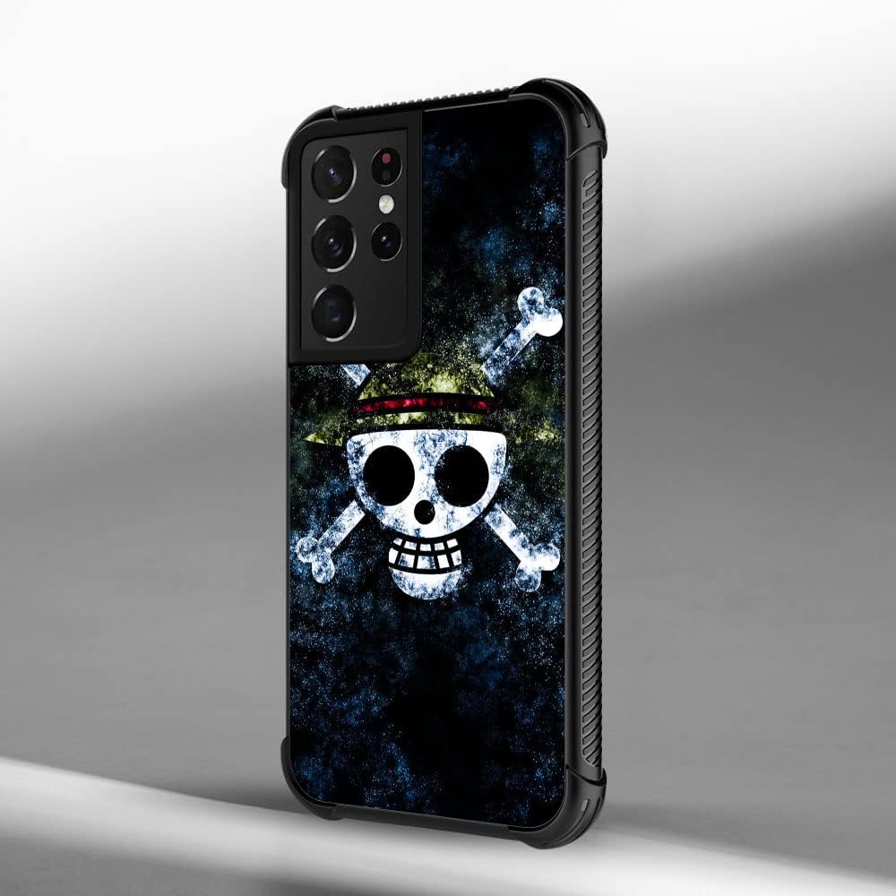 DJSOK Funda compatible con Samsung Galaxy S23 Ultra, diseño de huesos con sombrero, diseño de patrón retro para Samsung Galaxy S23 Ultra, a prueba