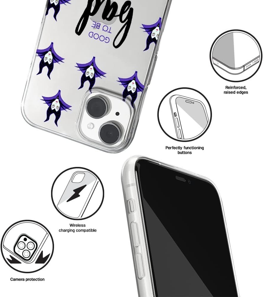 ERT GROUP Funda para Apple iPhone 14 Plus, diseño original y oficial de Disney, Maléfica 002, adaptada de manera óptima a la forma del teléfono