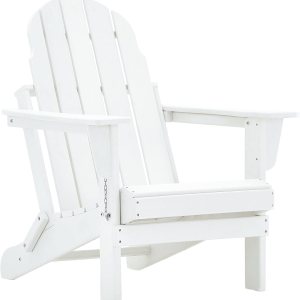 Restcozi Adirondack – Silla Adirondack de HDPE para todo tipo de clima, silla para hoguera (plegable, color blanco) Restcozi Adirondack – Silla Adirondack de HDPE para todo tipo de clima, silla para hoguera (plegable, color blanco)