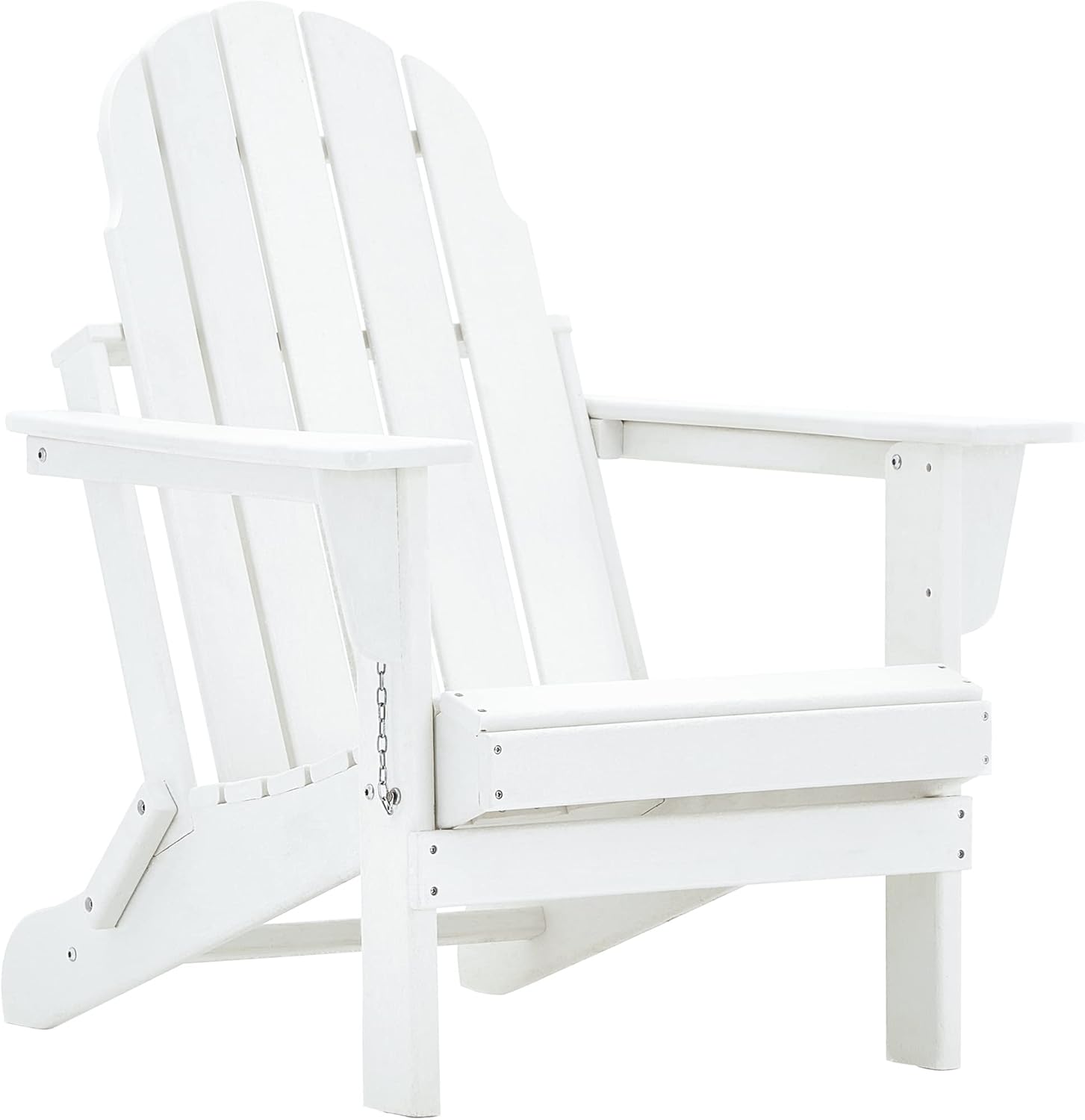 Restcozi Adirondack – Silla Adirondack de HDPE para todo tipo de clima, silla para hoguera (plegable, color blanco)
