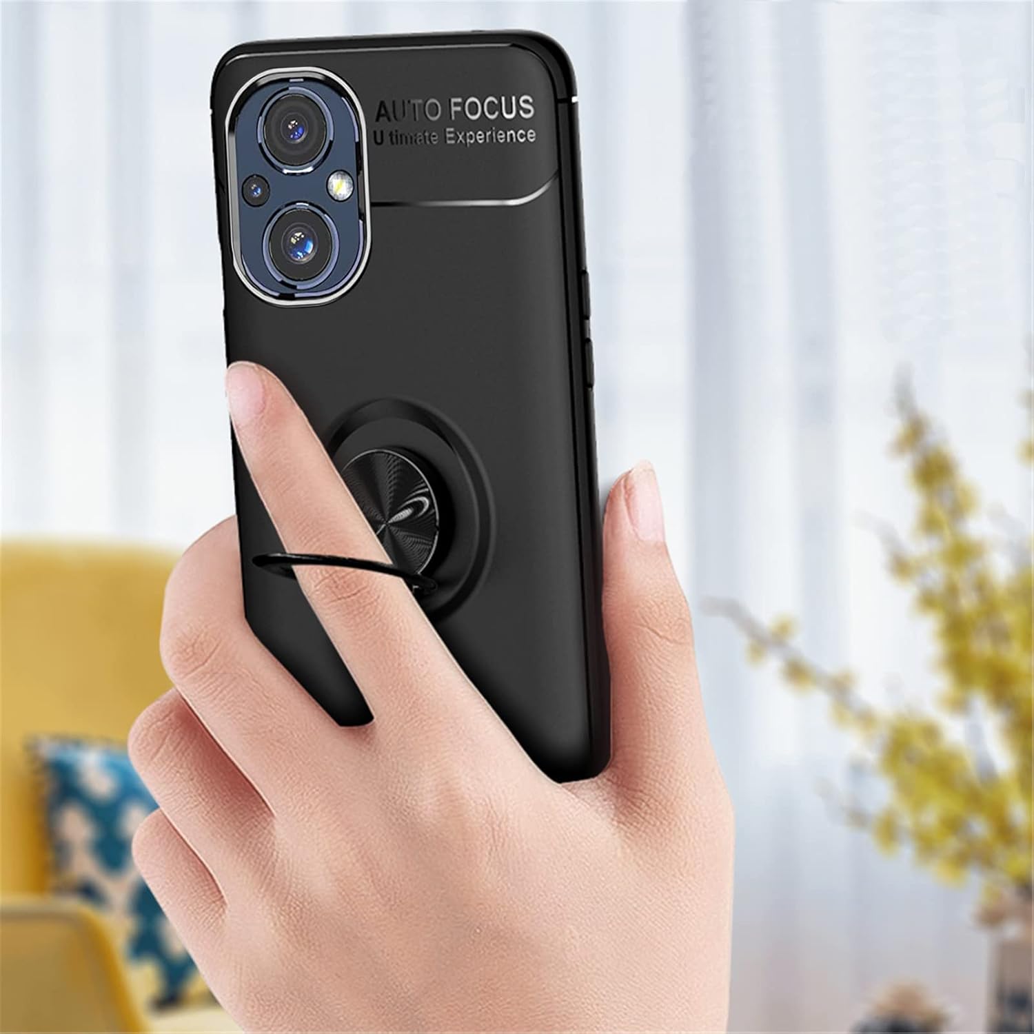 Asuwish Funda para OnePlus Nord N20 5G con protector de pantalla de vidrio templado y soporte para anillo, accesorios de celda TPU One Plus N 20 G5