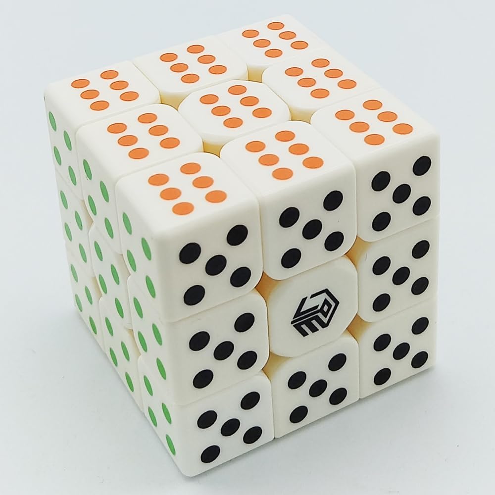 AMGRBCUBO Speed Cube 3×3 Dados Forma Cubo Mágico Puzzle IQ Juego Puzzles 2.205 in