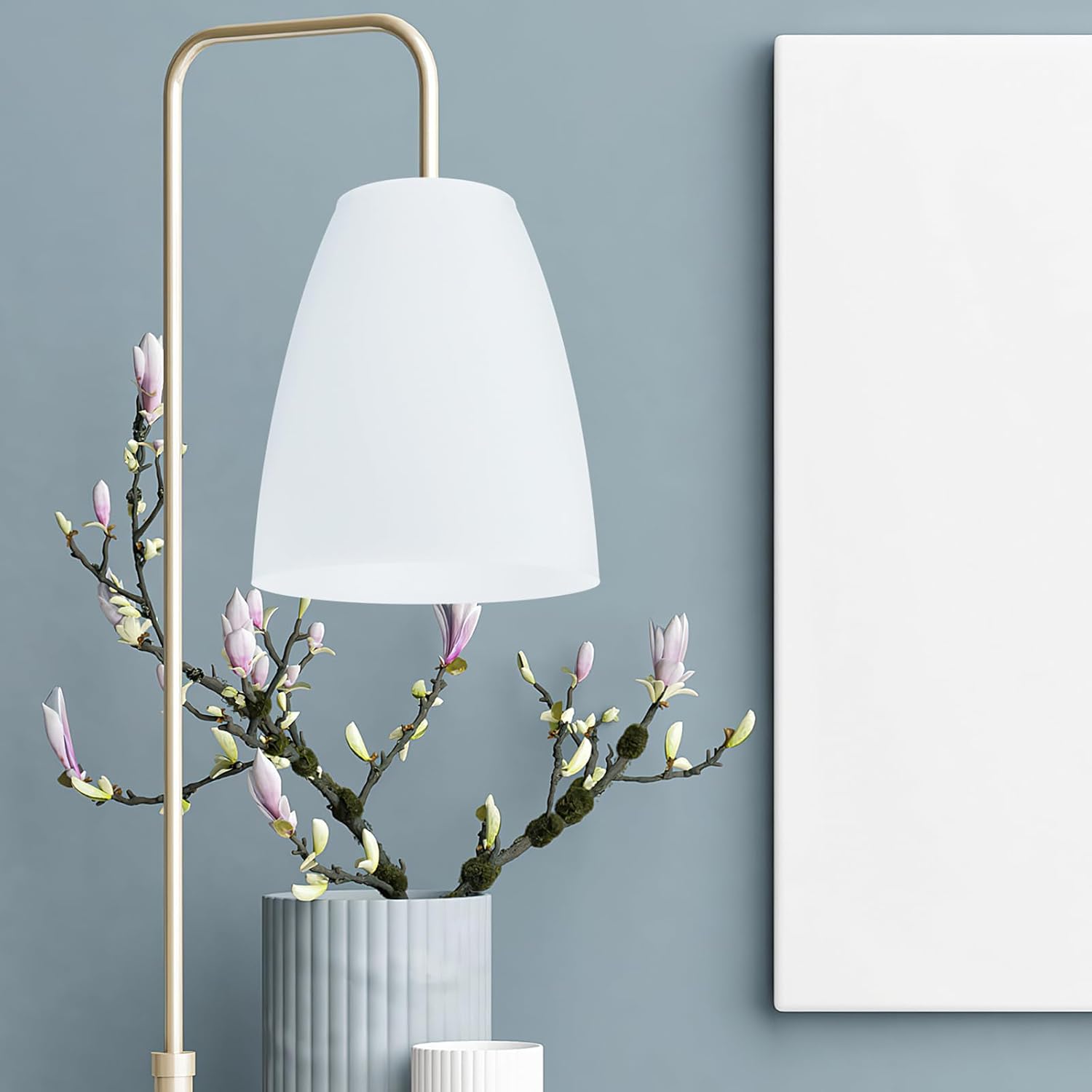 Garneck 2 piezas de pantalla nocturna Lihgt – Apliques de pared – Pantalla pequeña para lámparas de mesa lámpara de pared – Bombillas de globo