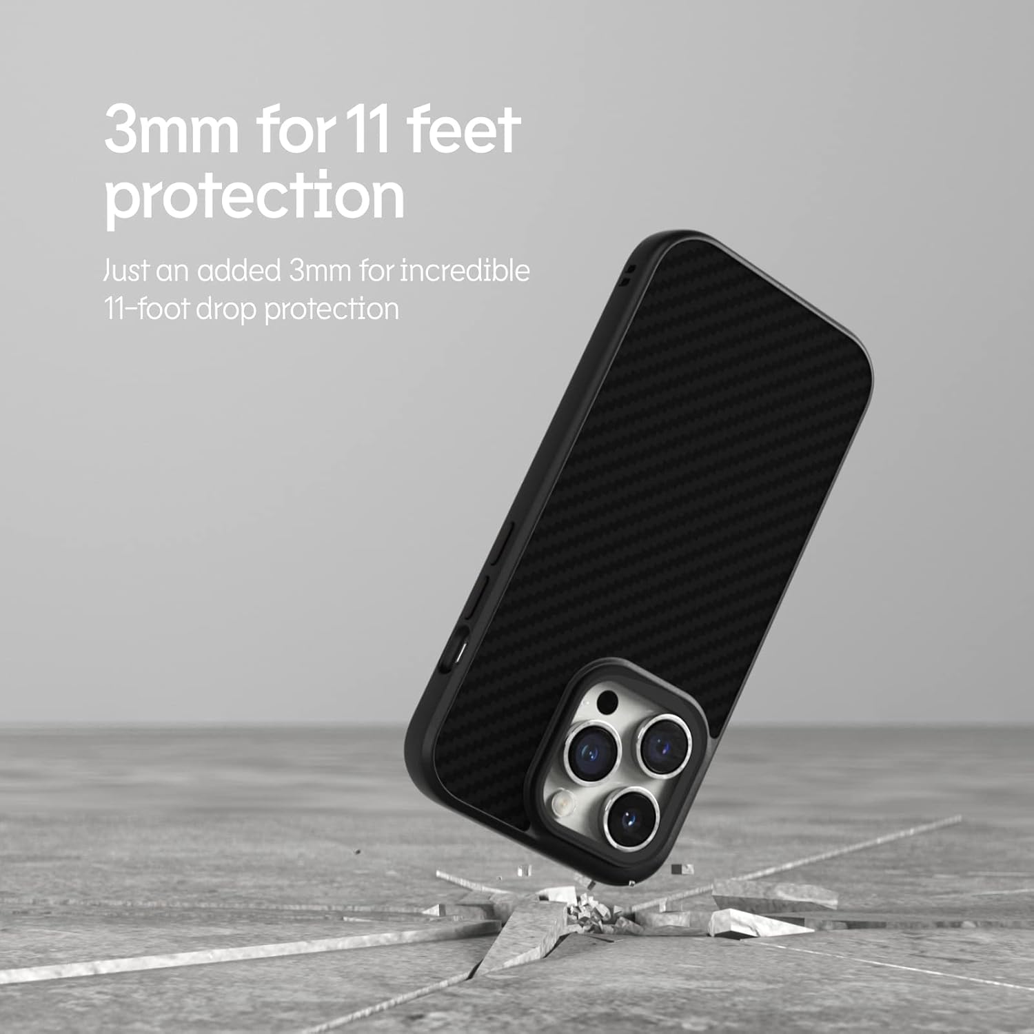 RhinoShield SolidSuit – Funda protectora de diseño delgado absorbente de golpes con acabado mate de alta calidad de protección contra caídas de 11