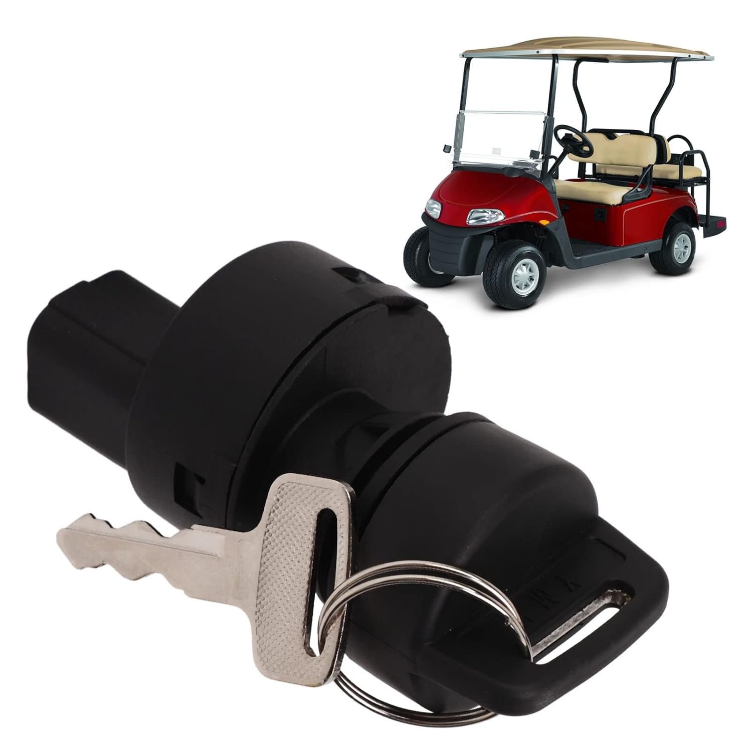 Interruptor de encendido para carrito de golf, interruptor de llave de encendido JW1 H2510 00, conjunto de interruptor de encendido con 2 llaves