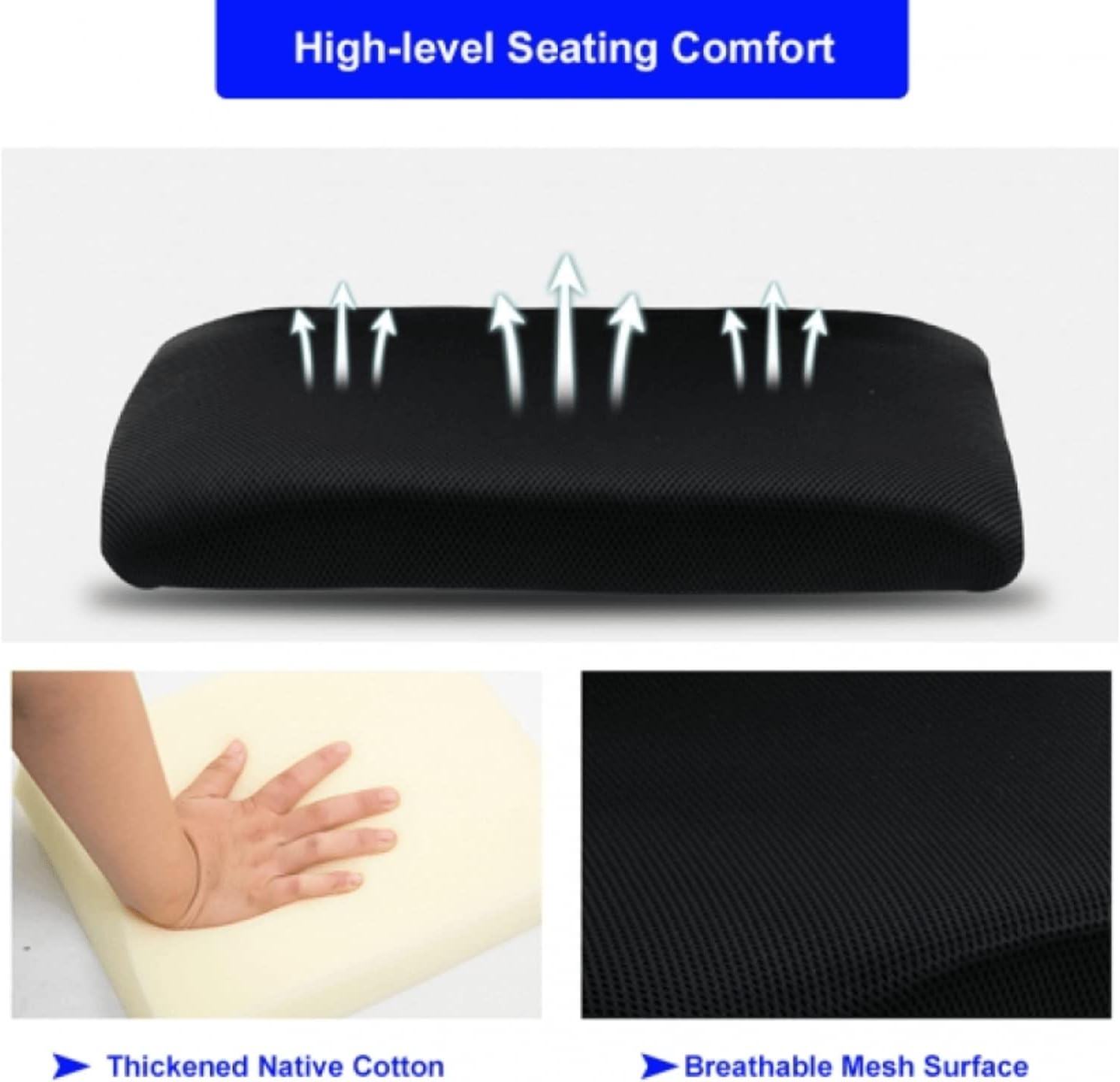 Silla de oficina en casa, silla ergonómica de malla, silla de escritorio para computadora con respaldo medio con soporte lumbar y reposabrazos,