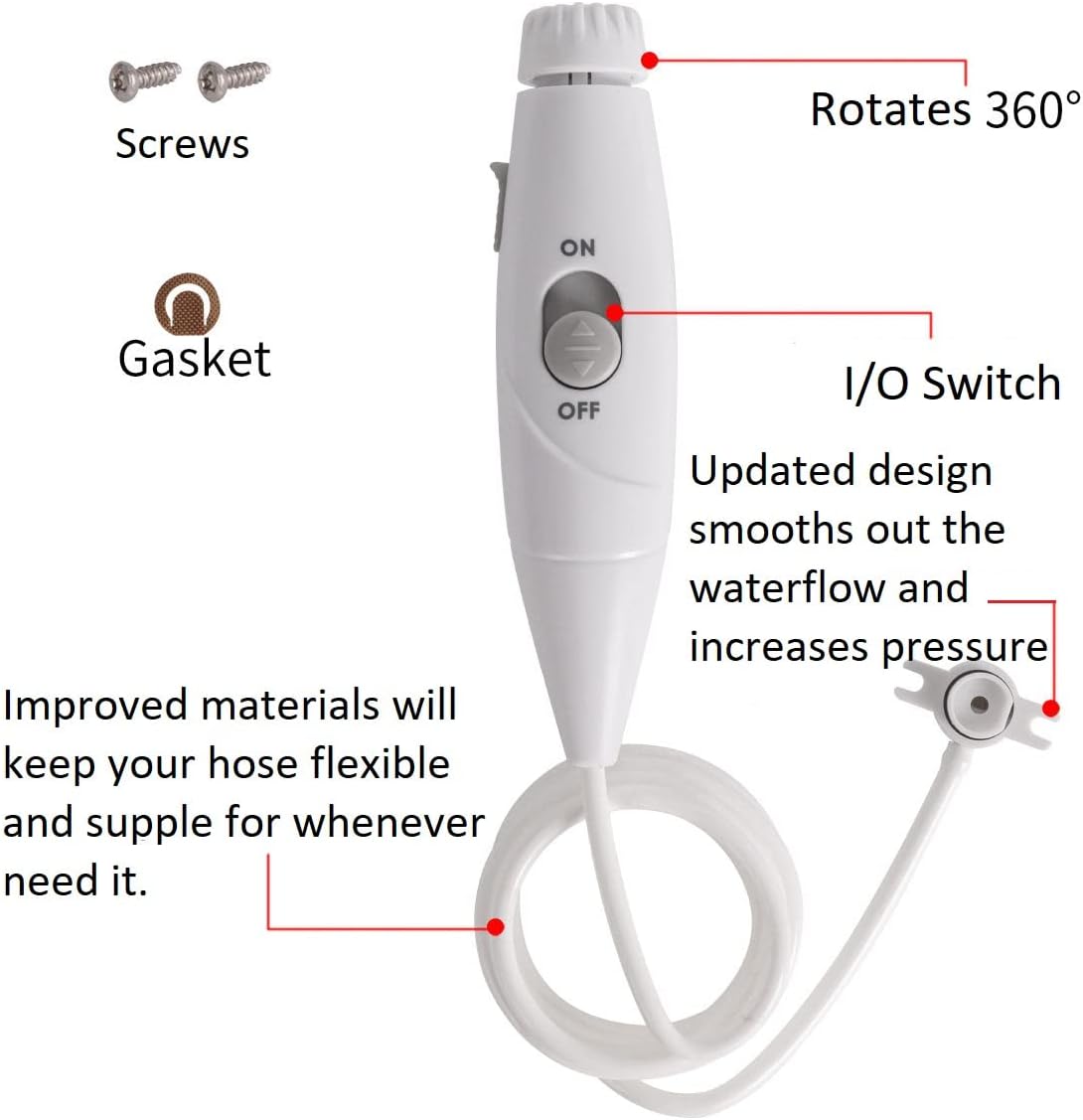 Aquaflosser Piezas de repuesto para otros irrigadores de agua para irrigador dental con mango de varita Aquarius WP-660 WP-662 WP-670 WP-672 WP-665